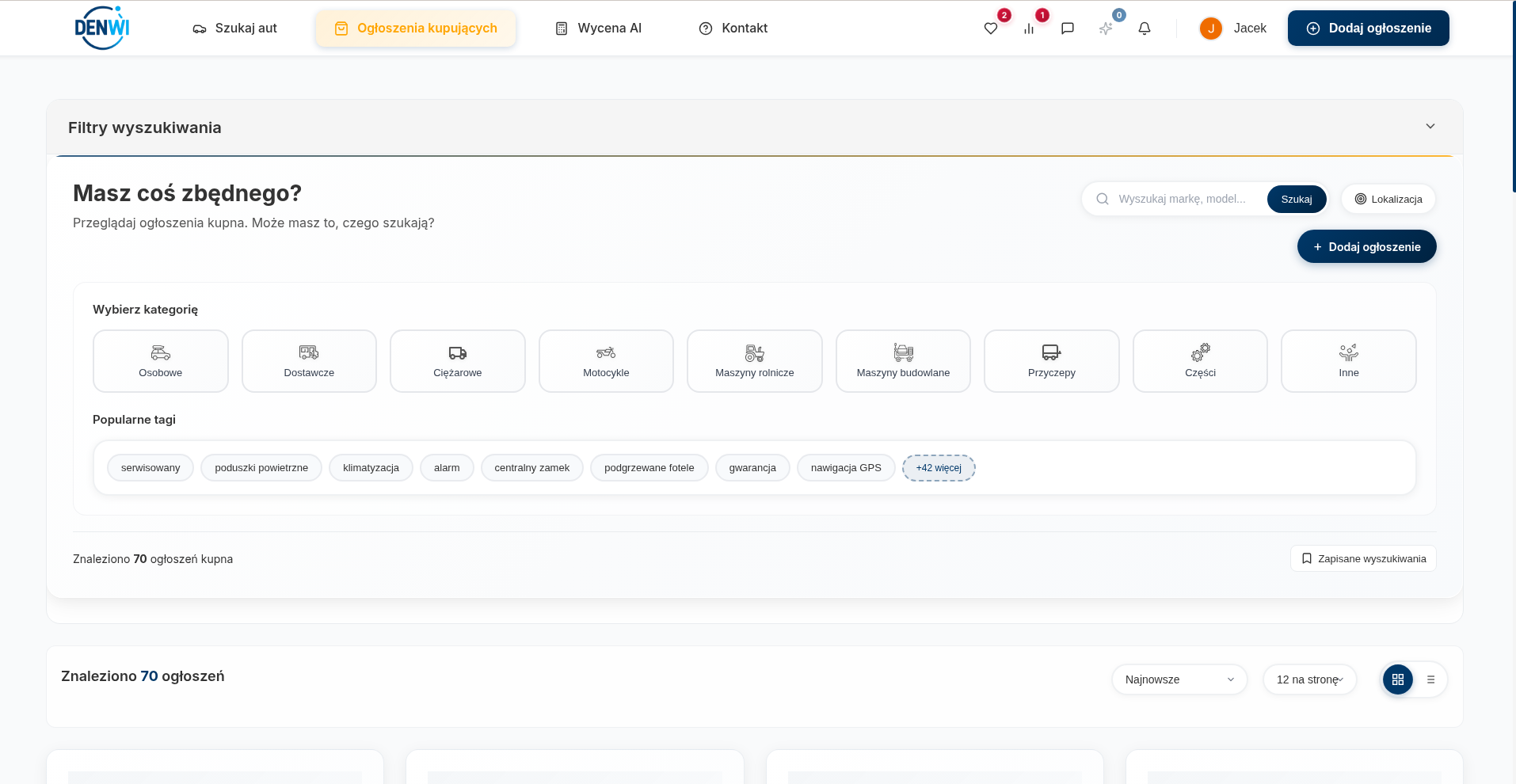 Denwi.pl - Portal Ogłoszeniowy